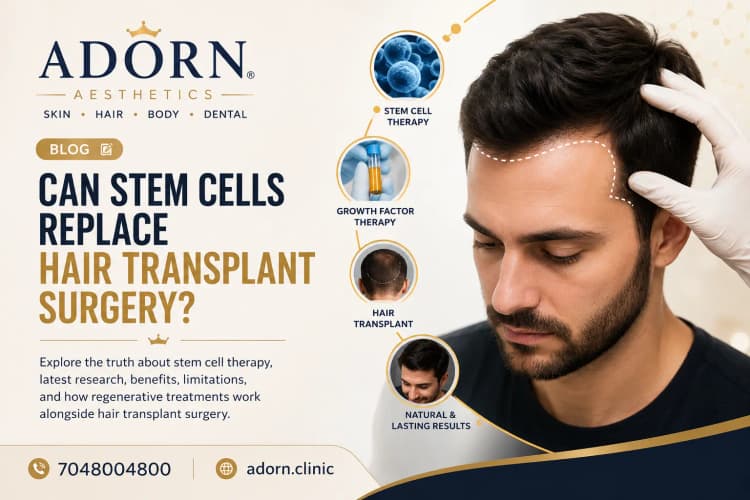 Can Stem Cells Replace Hair Transplant Surgery? What You Should Know in 2026 Can Stem Cells Replace Hair Transplant Surgery? What You Should Know in 2026
